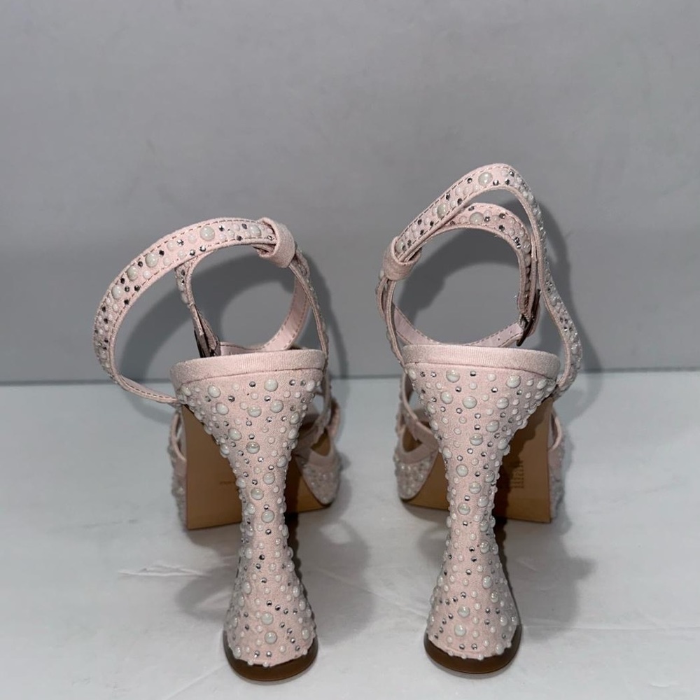 Madden Girl Zanee Heels 8.5 M Petal Pink Platform Sandals Wedding Guest Dressy - Picture 5 of 9